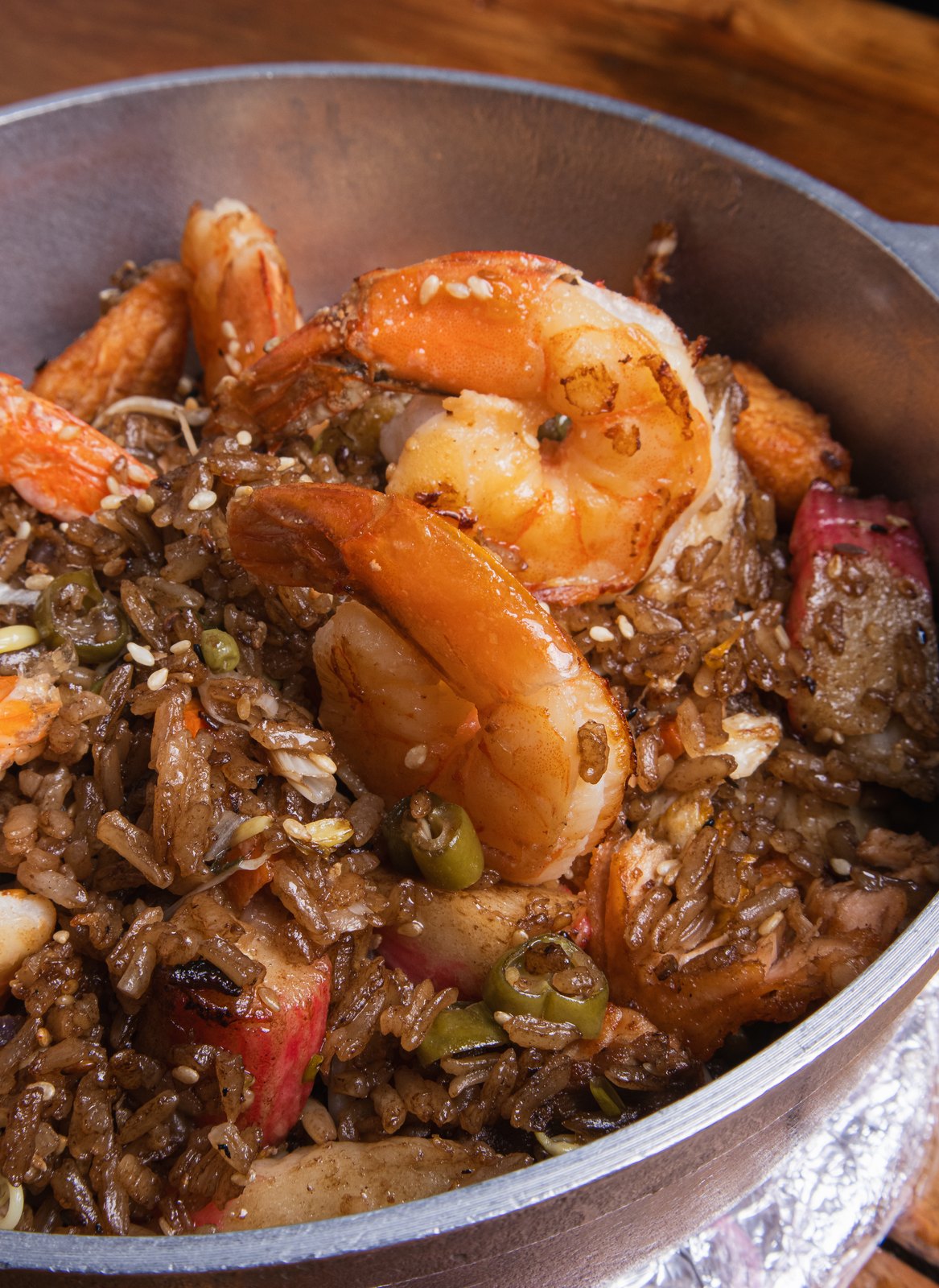 Arroz personal mixto mariscos