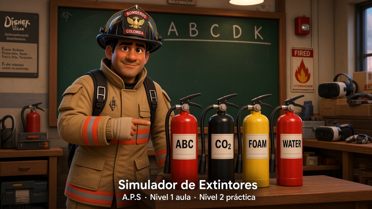 Simulador de extintores A.P.S