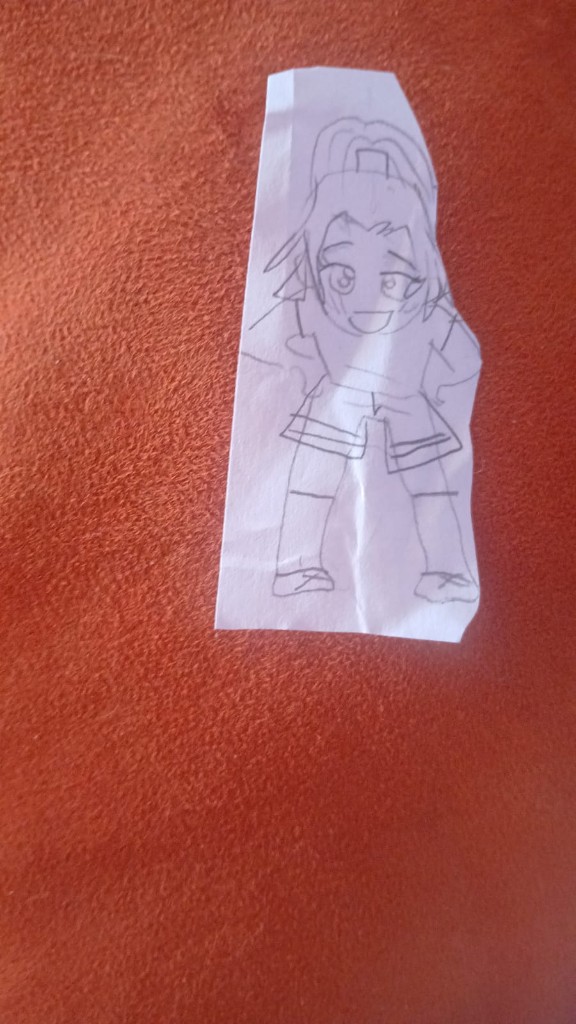 Dibujo original de Isa