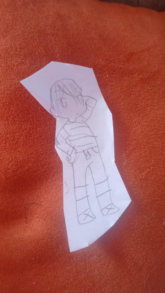 Dibujo original de Santi