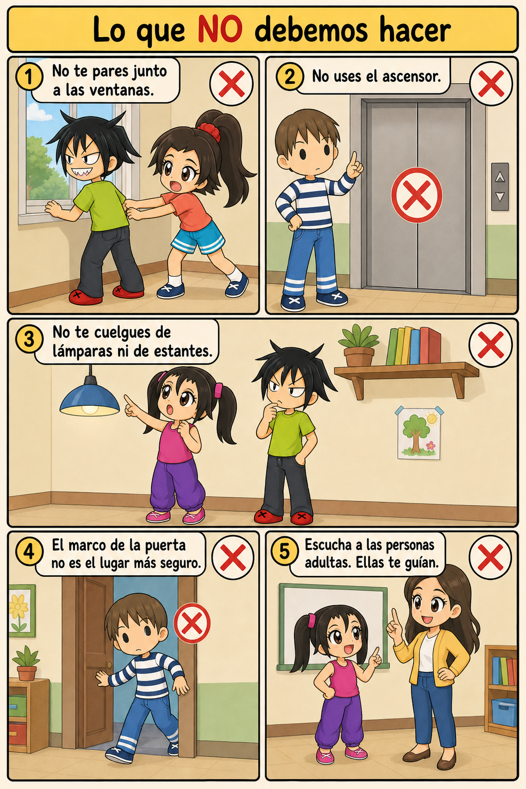Página 6: Lo que no debemos hacer