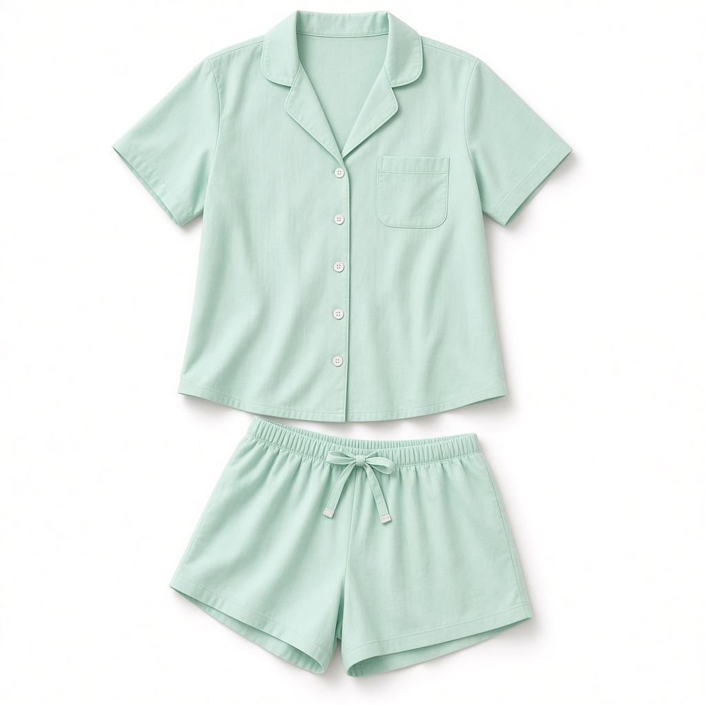 Pijama short y blusa